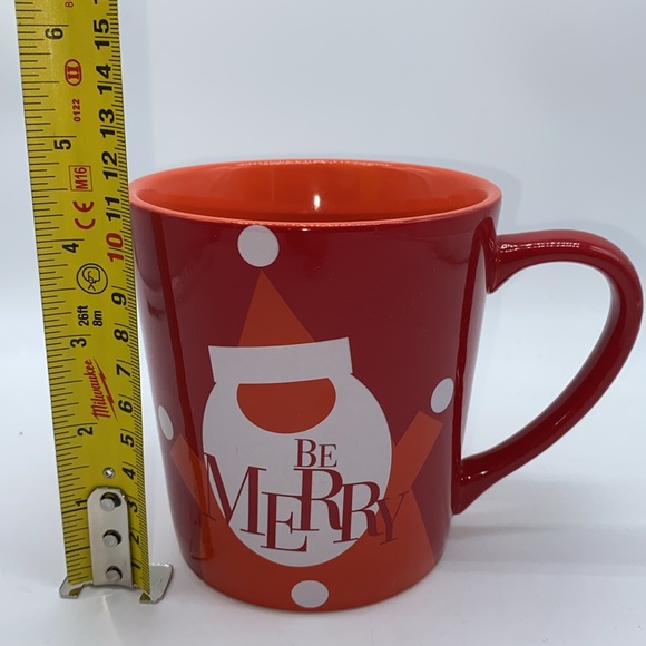 Bath & Body Works Be Merry Christmas Holiday Oversized Coffee Mug Santa Red - Picture 8 of 10